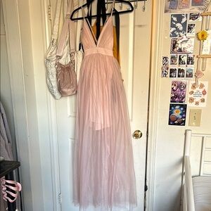 NWT Elegant Pink Evening Gown